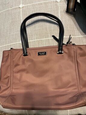 kate spade Dusty Rose Tote with Black Handles